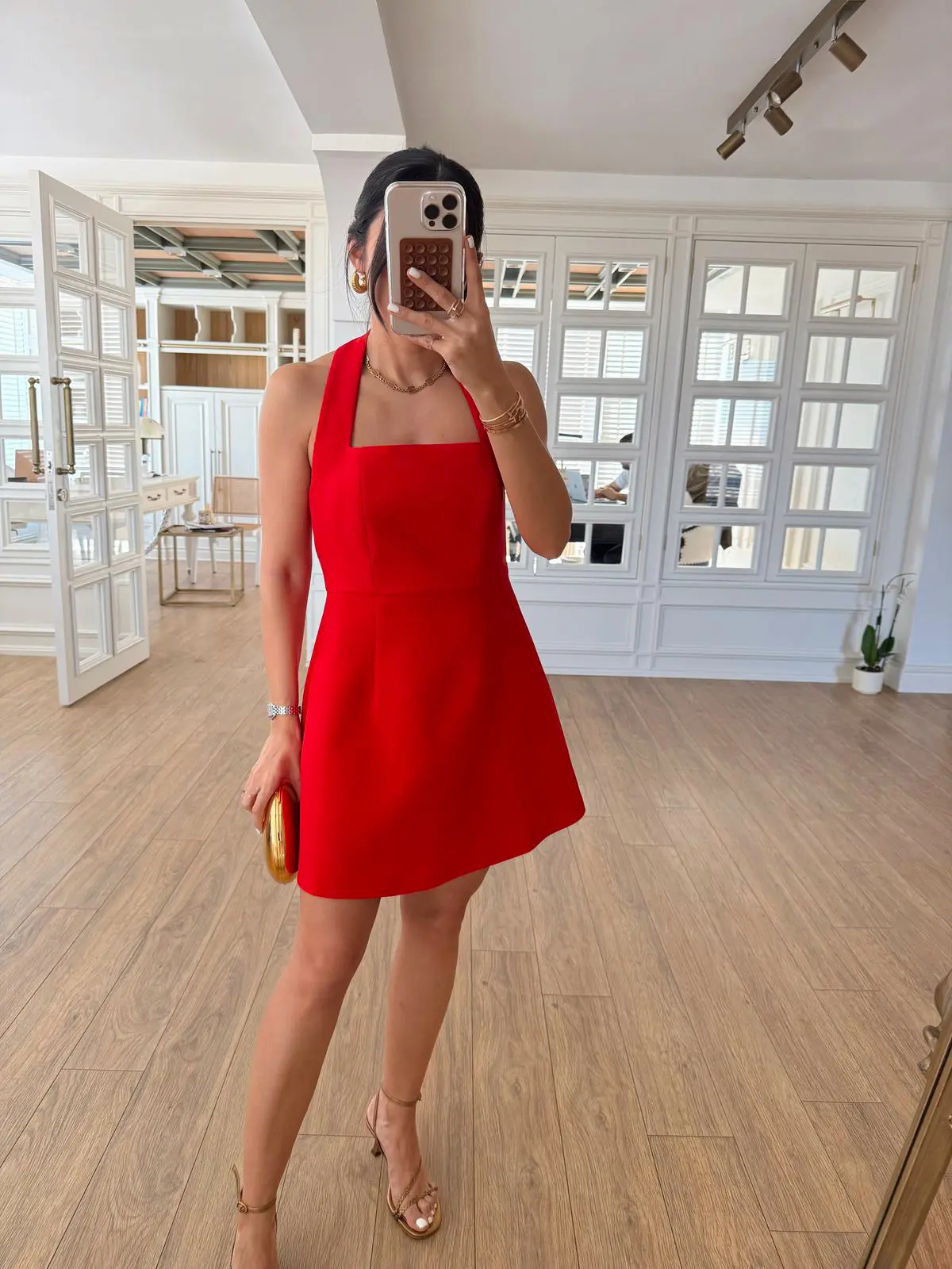 Nesso Boyun Bağlamalı Mini Elbise