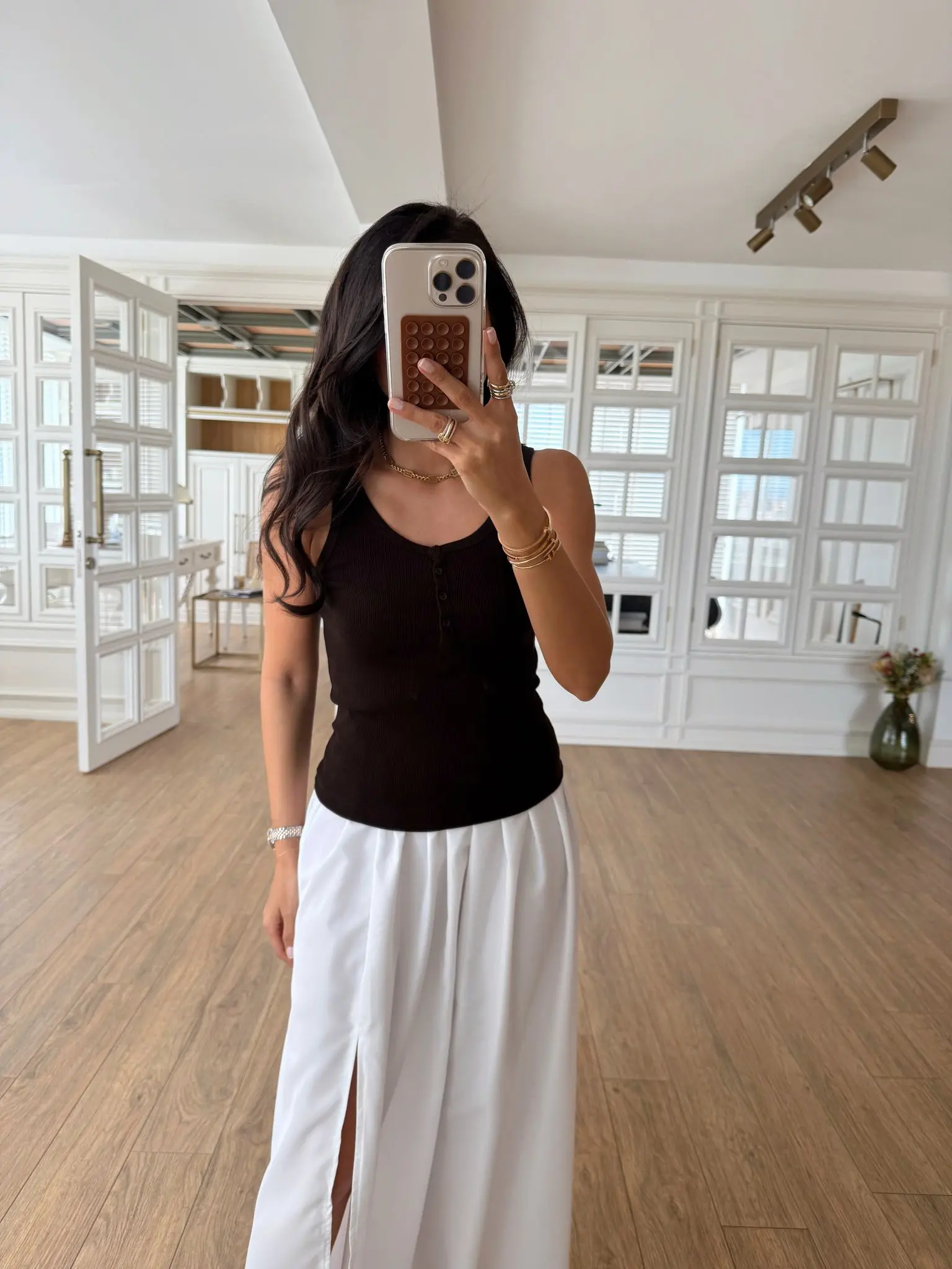Siriella Qs Önden Düğmeli Askılı Body