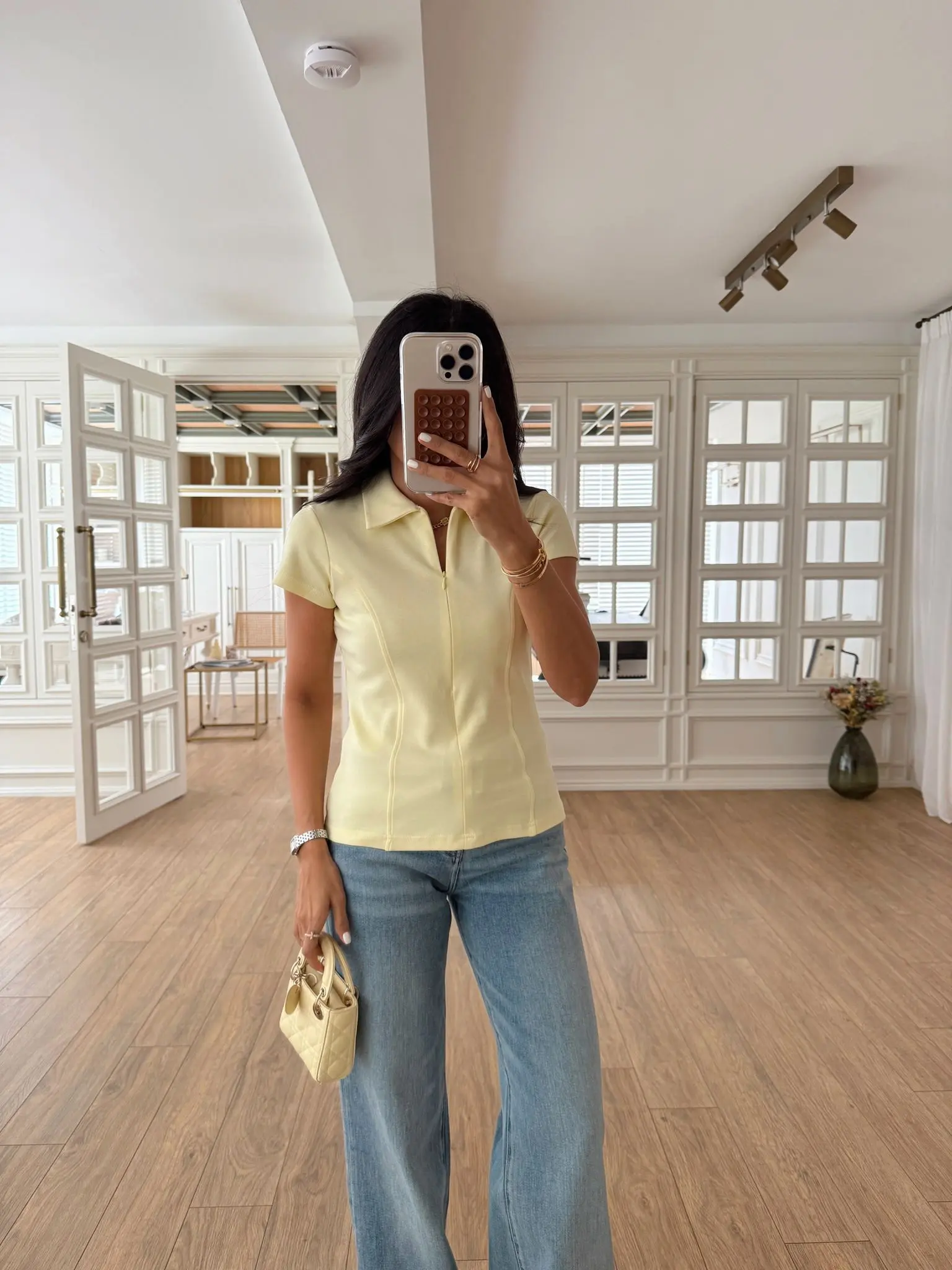 Mickeys Qs Gizli Fermuarlı Polo Yaka Body