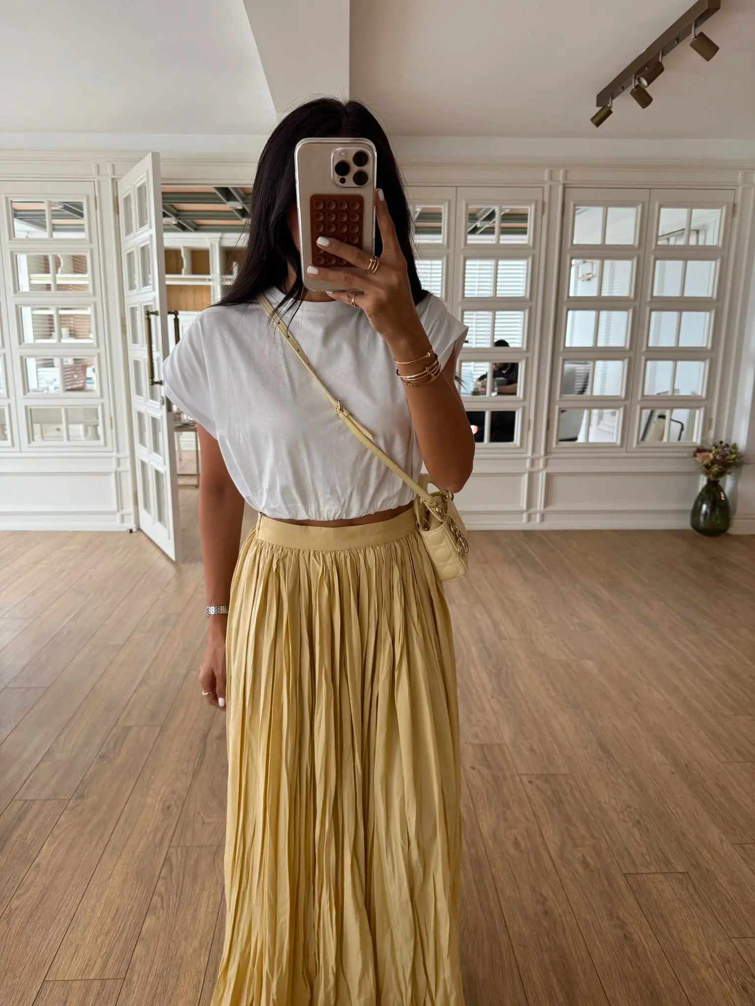 Owa Jessin Bel Lastikli Crop Bluz