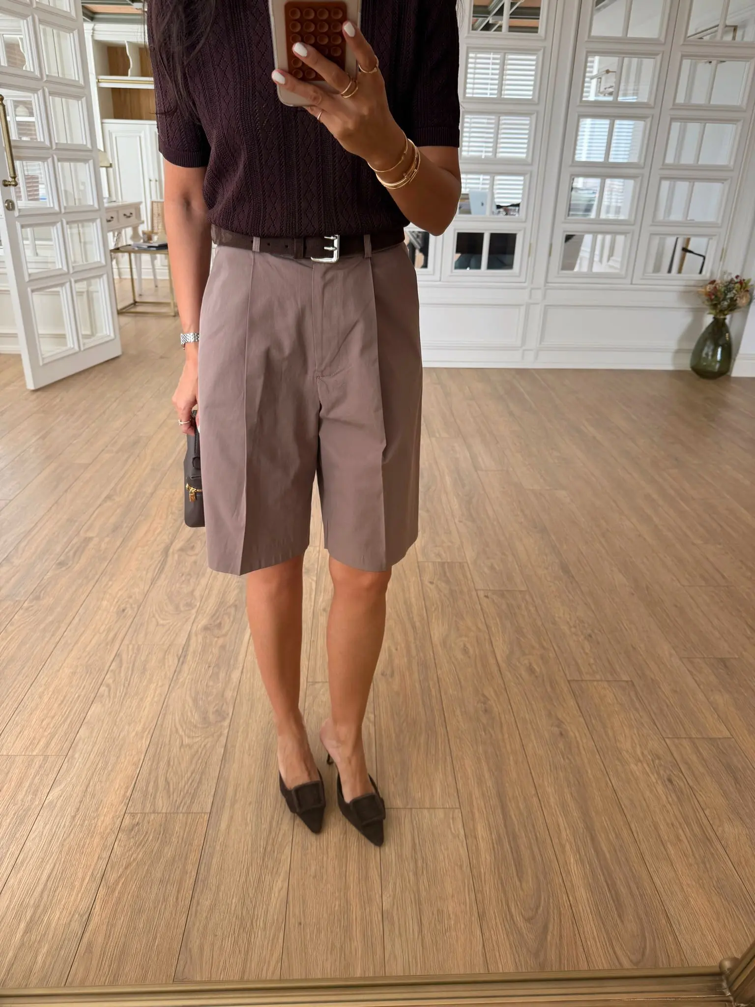 Veny Şehir Boy Pensli Bermuda Şort