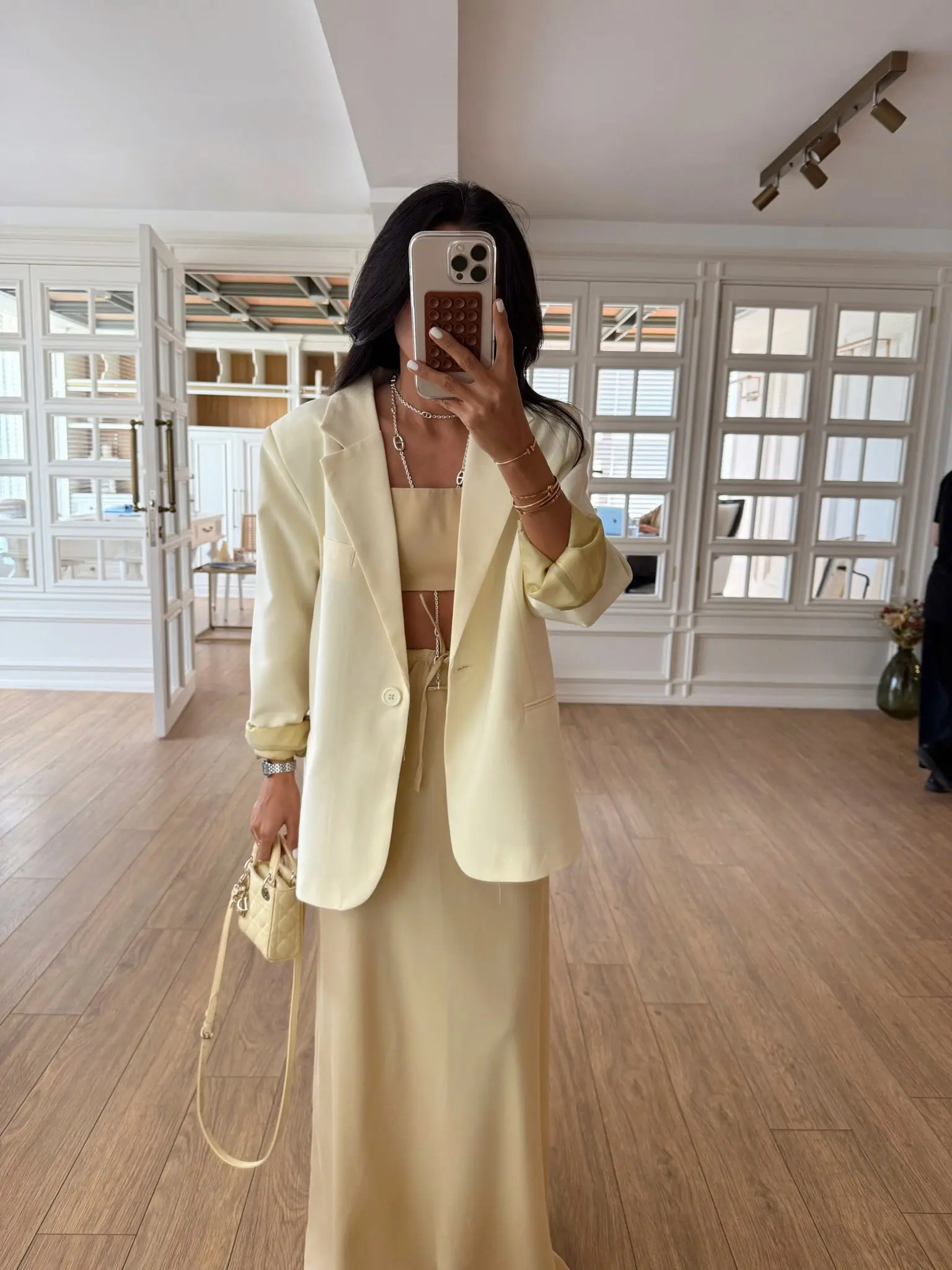Beyonce Qs Tek Düğmeli Blazer Ceket - Sarı, Standart