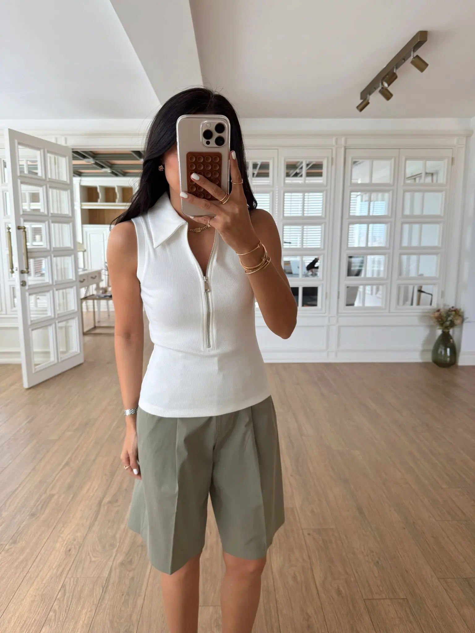 Briday Fermuarlı Polo Yaka Body