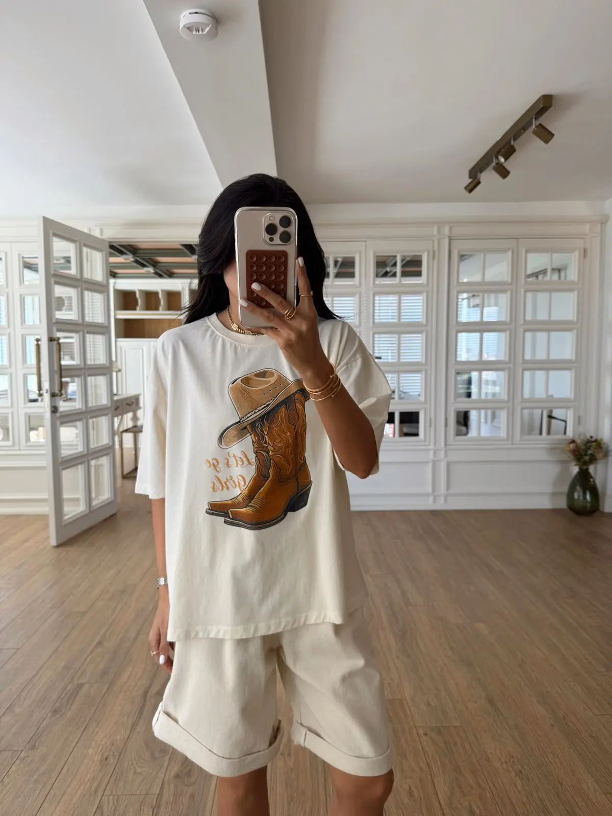 Oleyto Qs Baskılı Basic - Kovboy, Standart