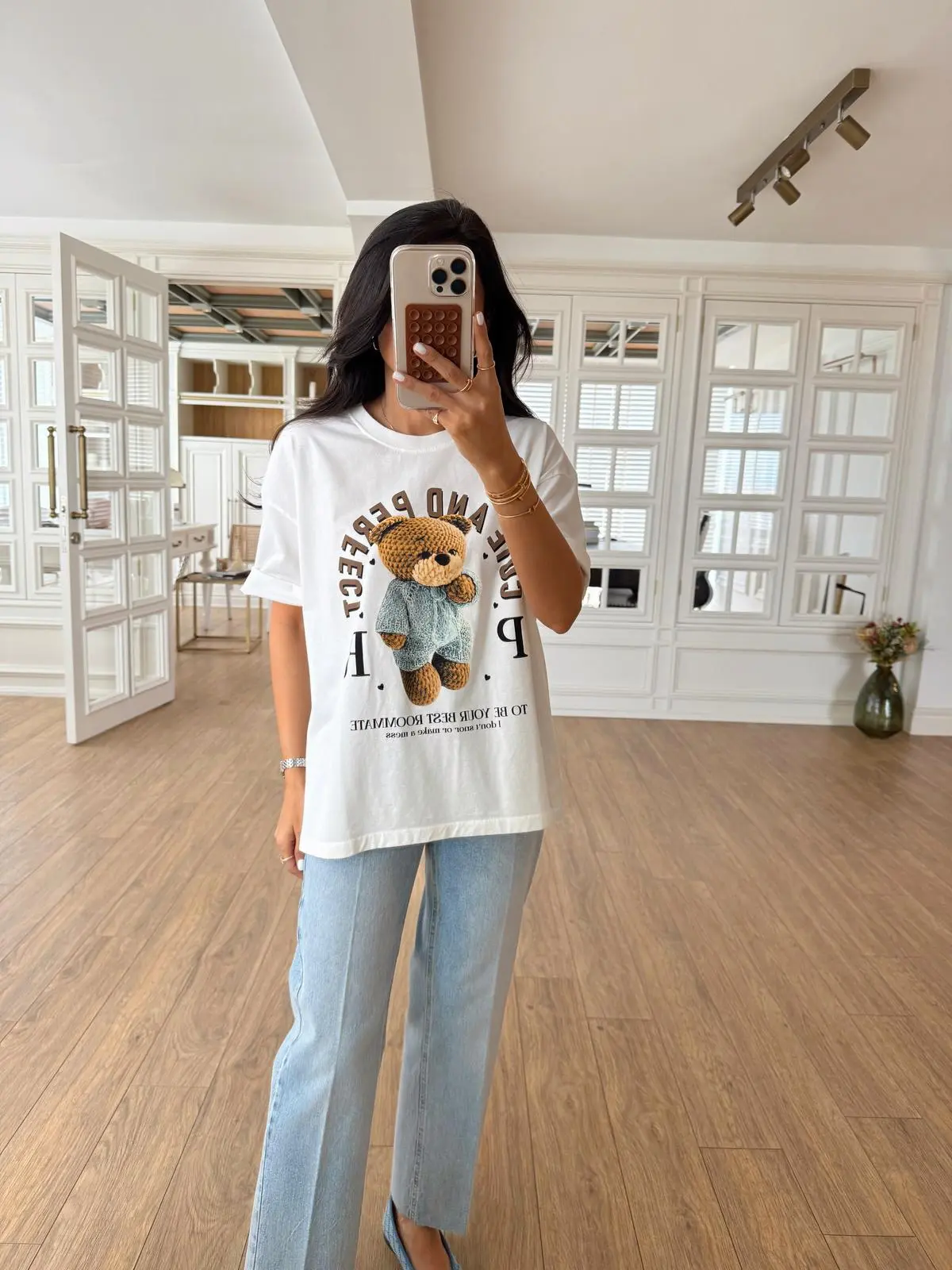 Sugar Baskılı Oversize Basic (Ön Sipariş Alınmaktadır. Kargo Çıkışı 5 Gün Sonra) - Mavi
