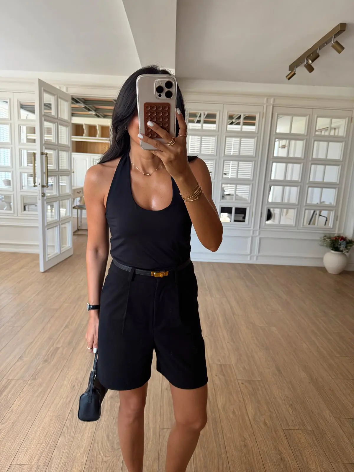 Suzy Halter Yaka Sırt Dekolteli Body