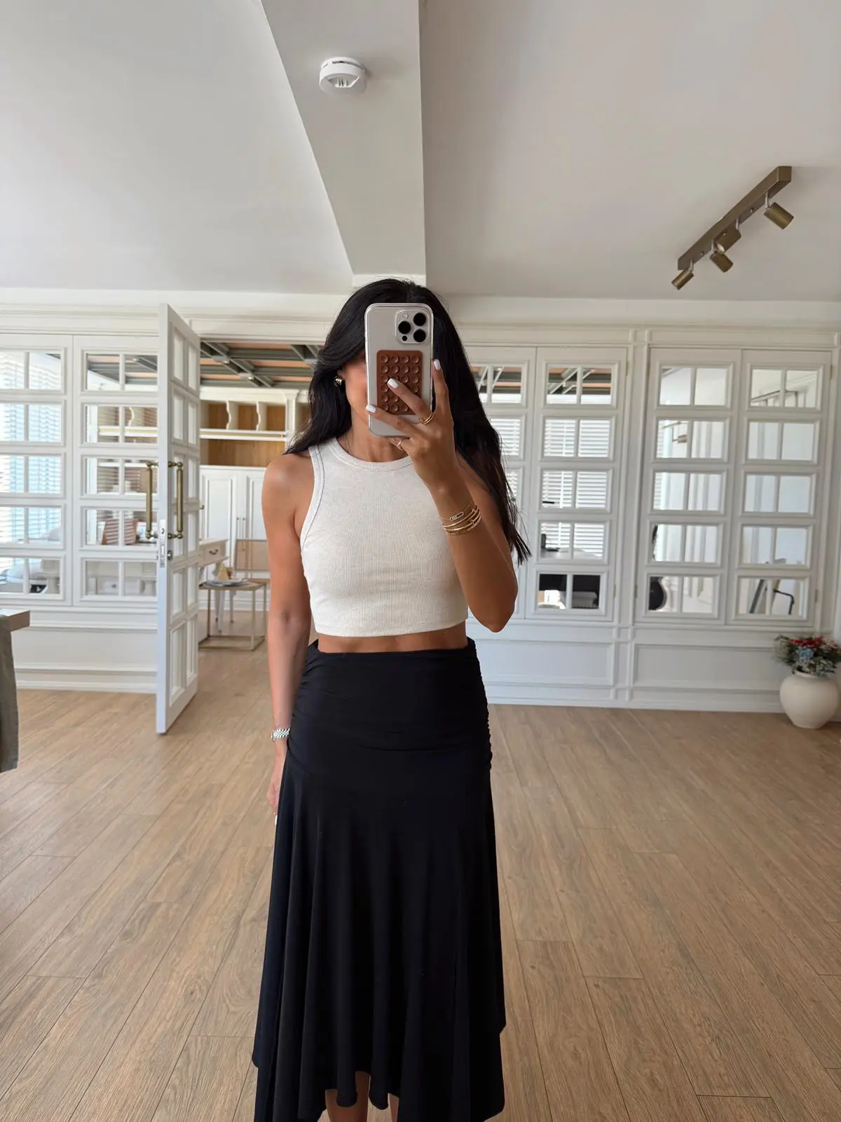 Oriano Dilvin Dikiş Detaylı Crop Top