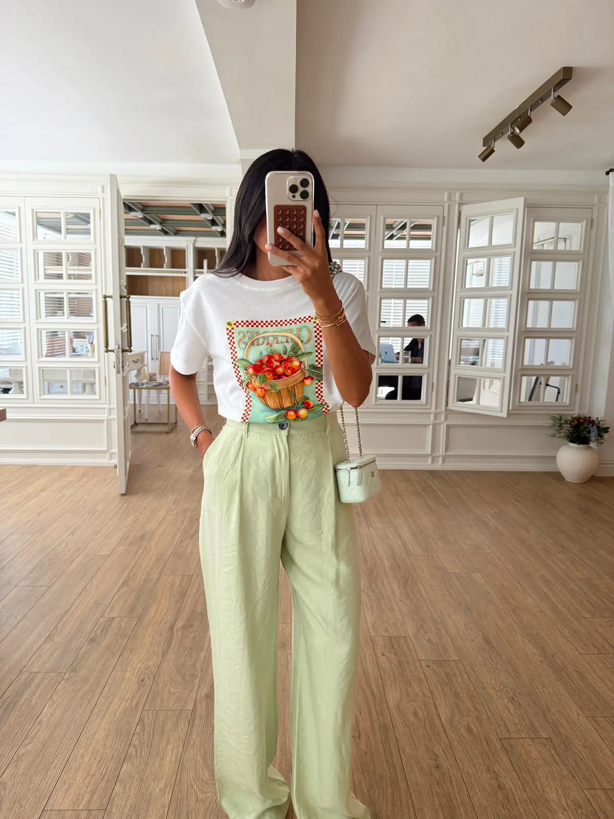 Erinn Bisiklet Yaka ZR Baskılı Basic