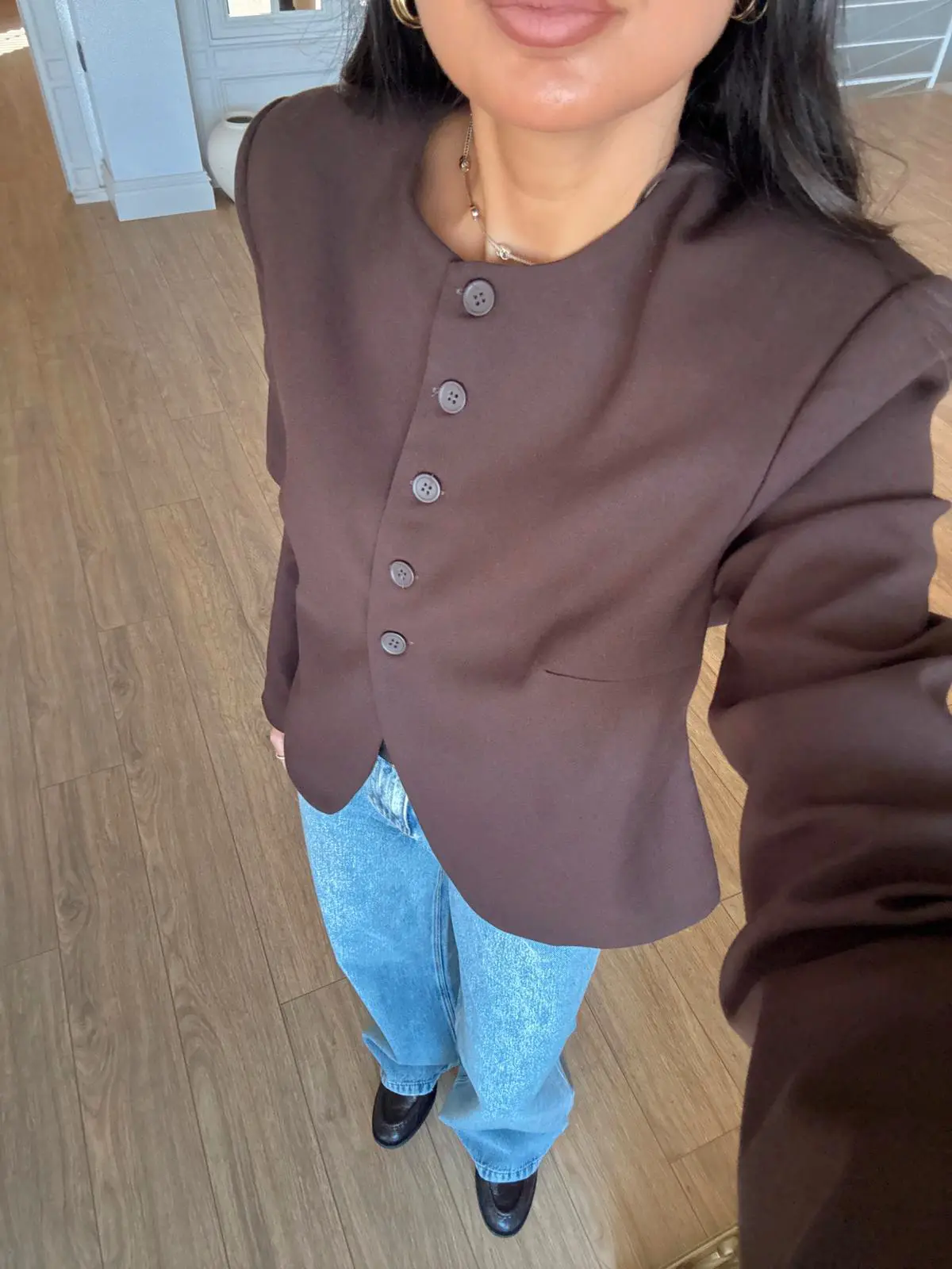 Qs Vatkalı Düğmeli Blazer Ceket