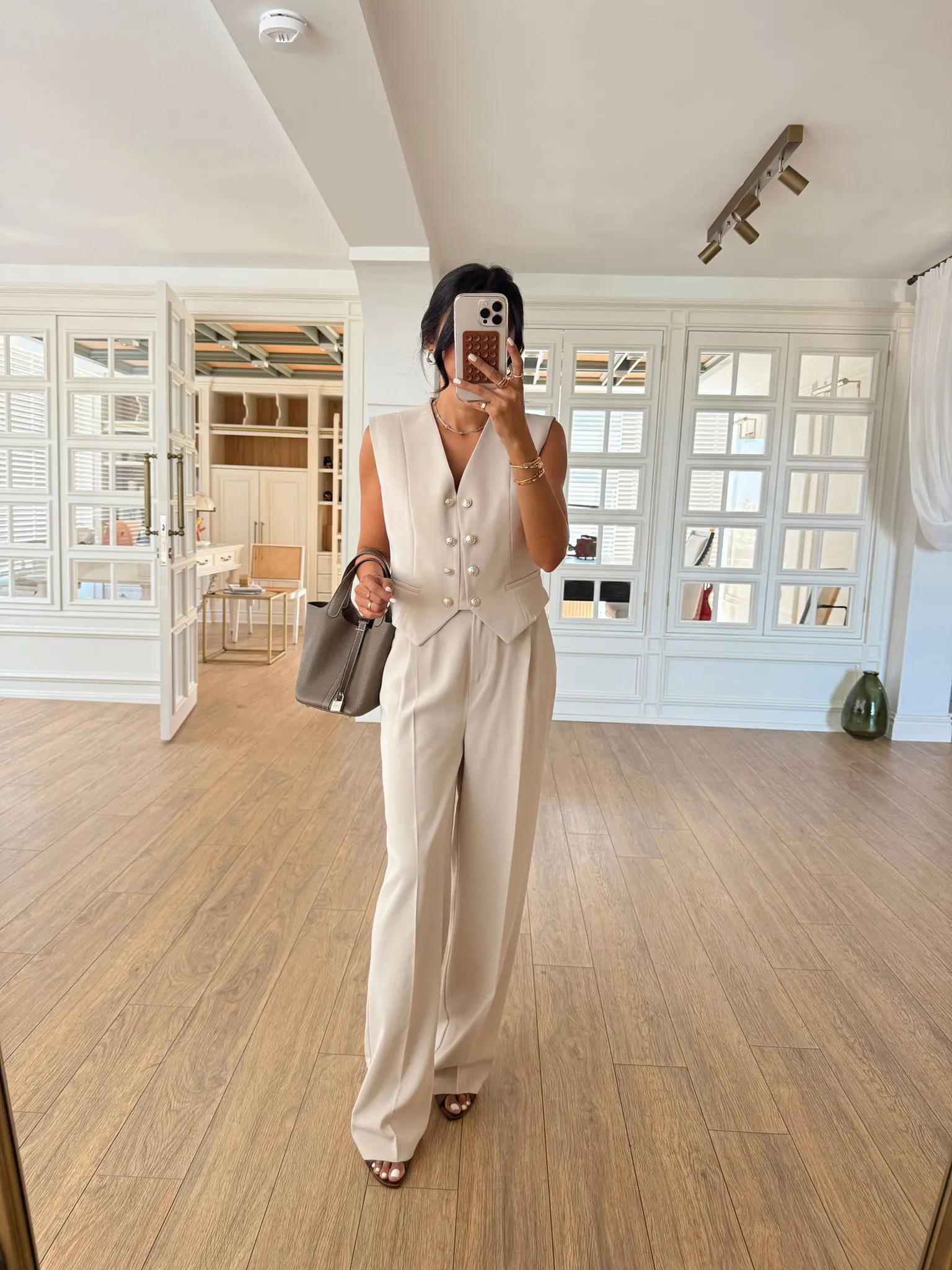Torry Çift Düğme Detaylı Yelek-Pantolon Takım