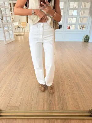 Enito Beyaz Straight Jean
