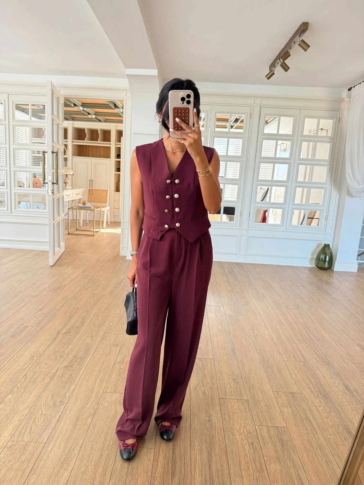 Torry Çift Düğme Detaylı Yelek-Pantolon Takım