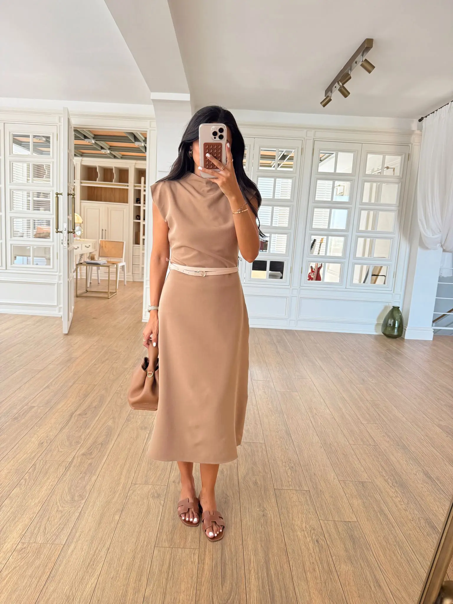 Cennes Zr Yandan Fermuarlı Drape Detaylı Kemerli Elbise