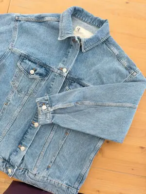 Pilcro Yıkamalı Gümüş Düğmeli Jean Ceket