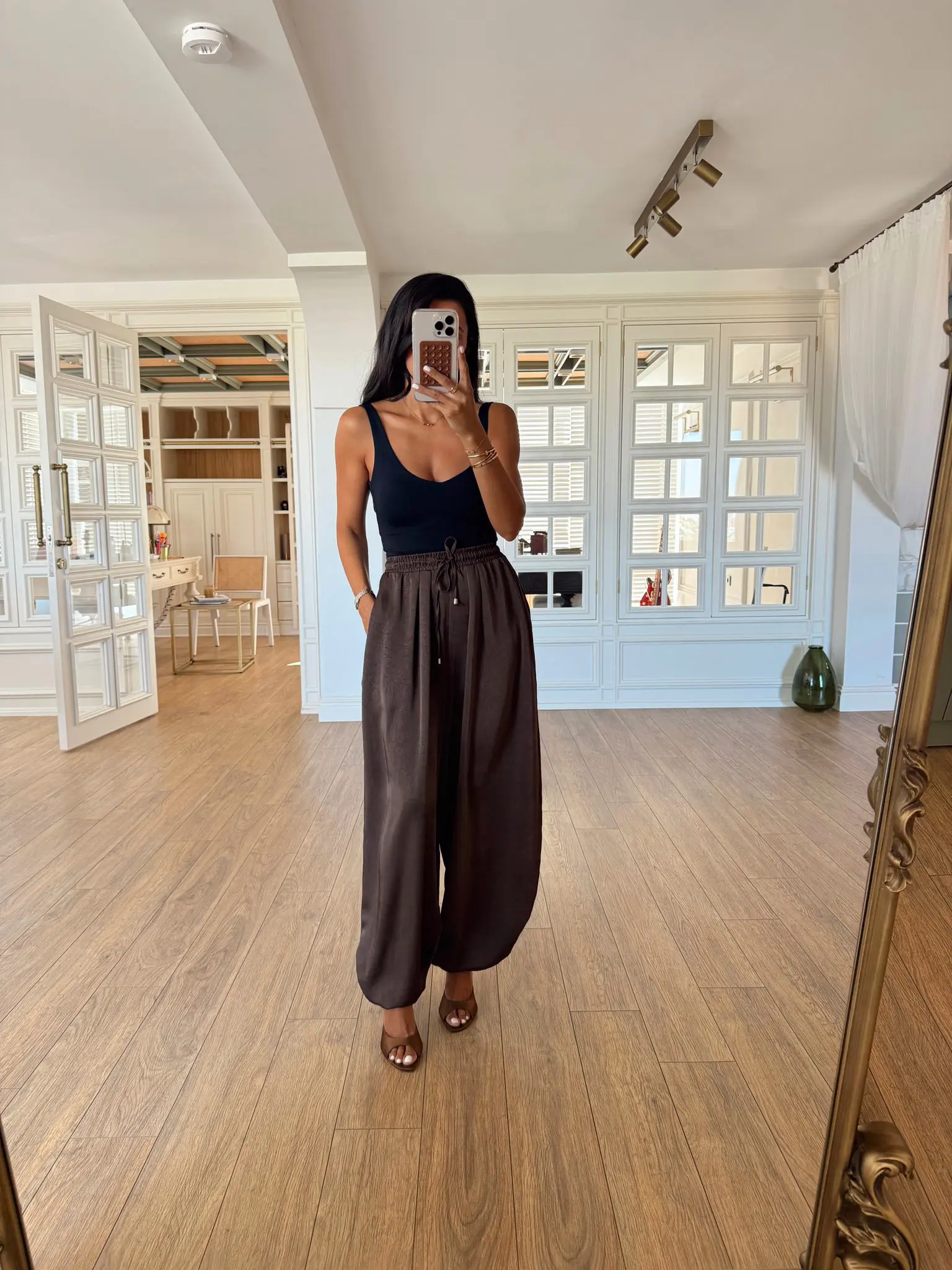 Bonita Saten Şalvar Pantolon