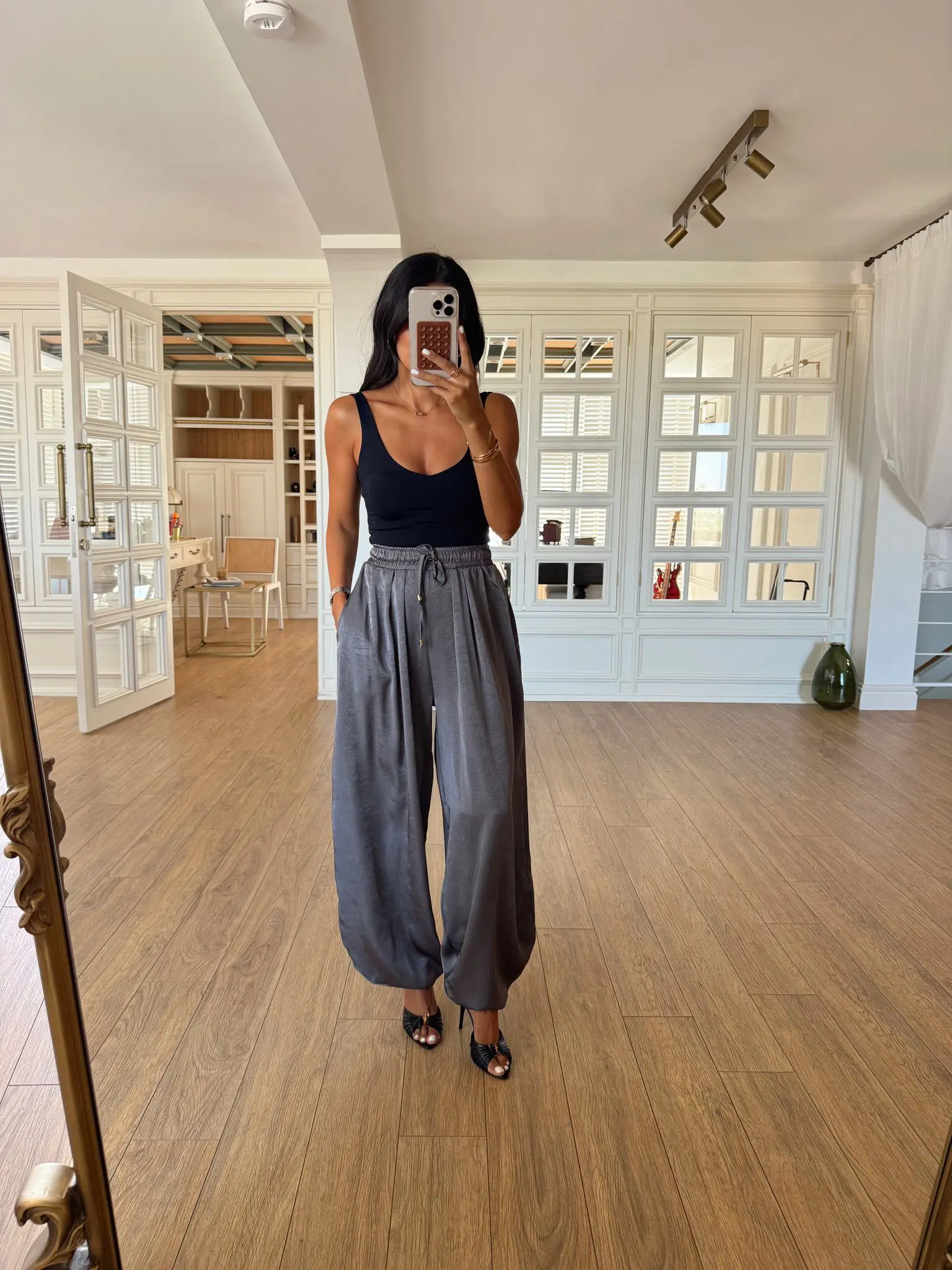 Bonita Saten Şalvar Pantolon