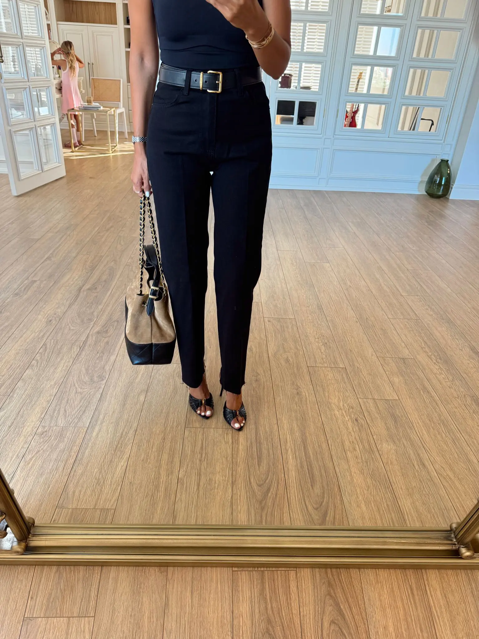 Pix Kesik Paça Boyfit Jean - Siyah, 32
