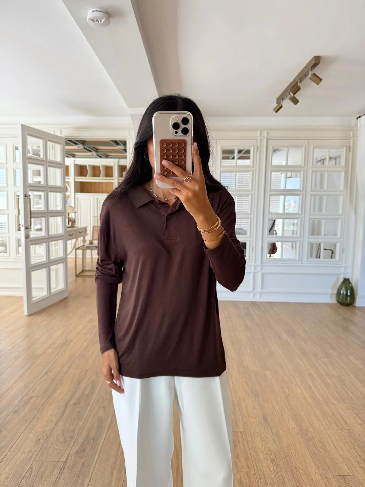 Kiko Polo Yaka Transparan Bluz