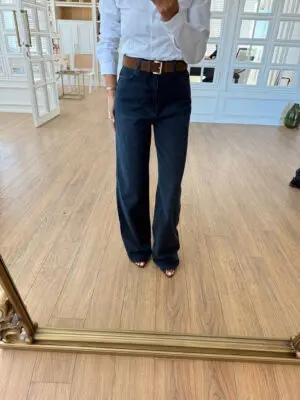 O-One Sty Wide Leg Blue Black Jean