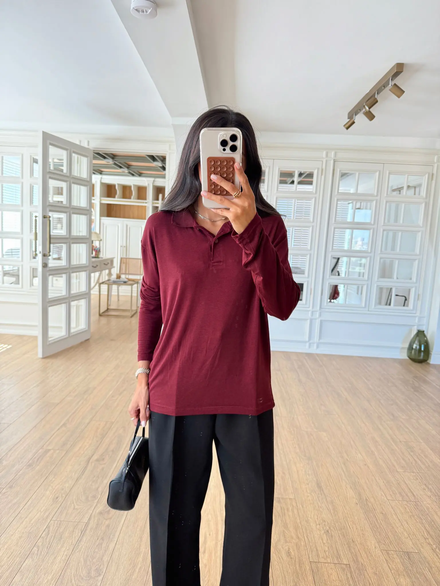 Kiko Polo Yaka Transparan Bluz