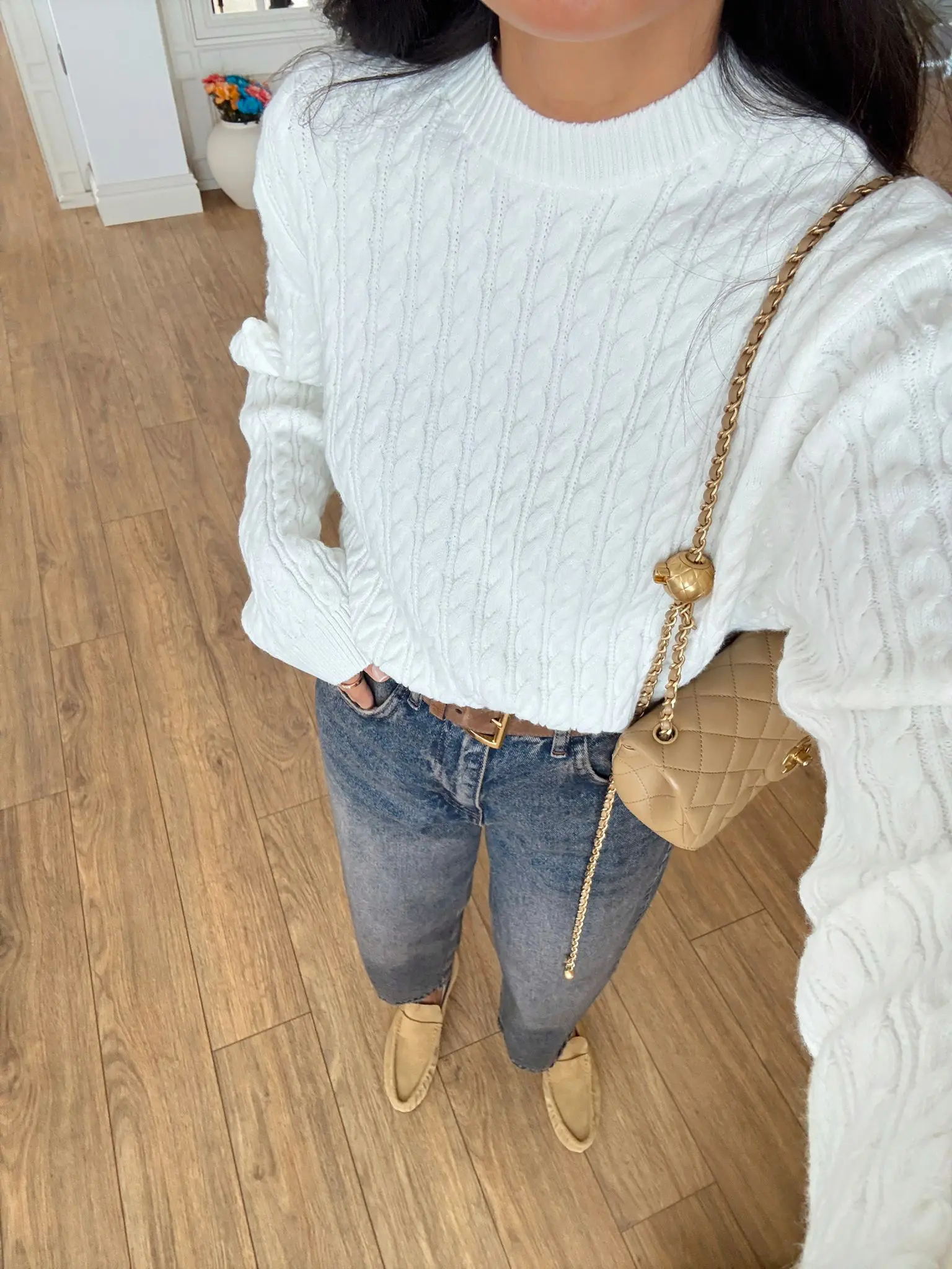 Victor İnce Burgulu Basic Triko - Kemik, Standart