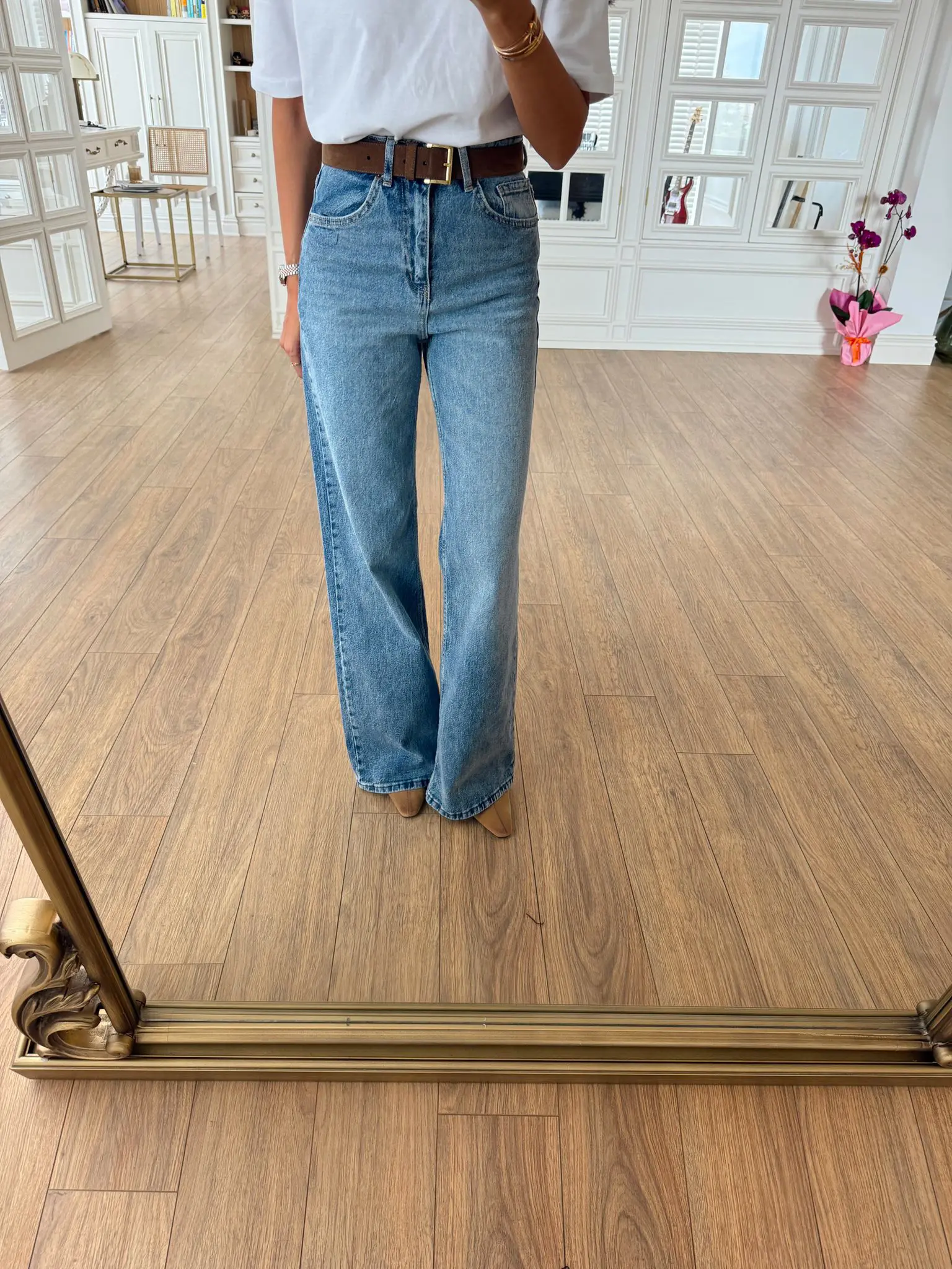 Simons Bol Paça Jean - Açık Mavi, 34