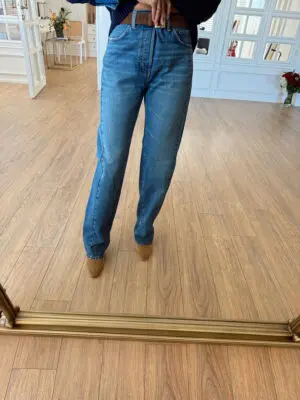 Epixa Beş Düğmeli Simetrik Dikiş Detaylı Taşlamalı Jean