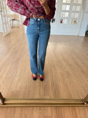 Holly GNM Koyu Mavi Boru Paça Jean