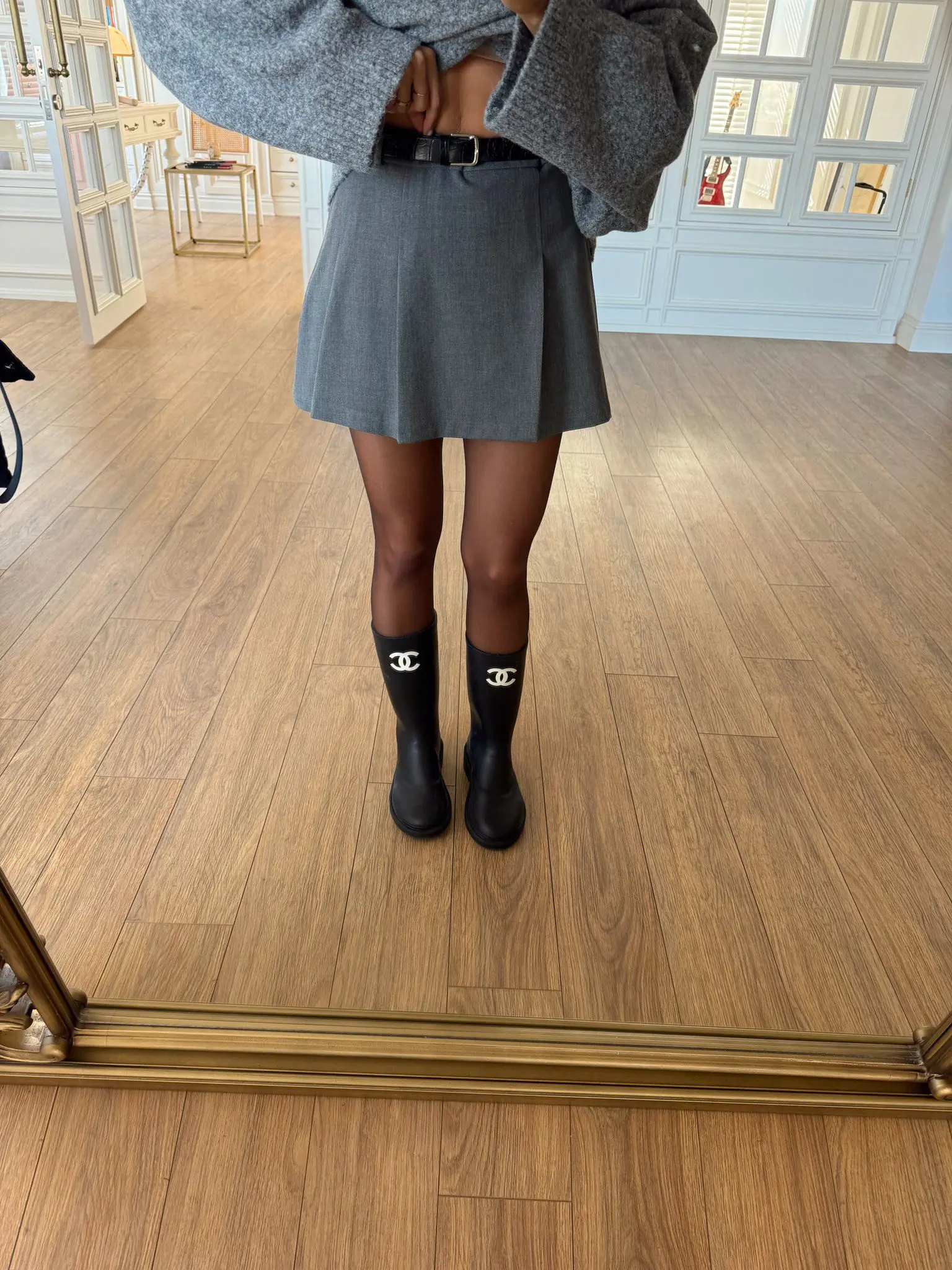 Rainbow Pileli Kemerli Şort Etek