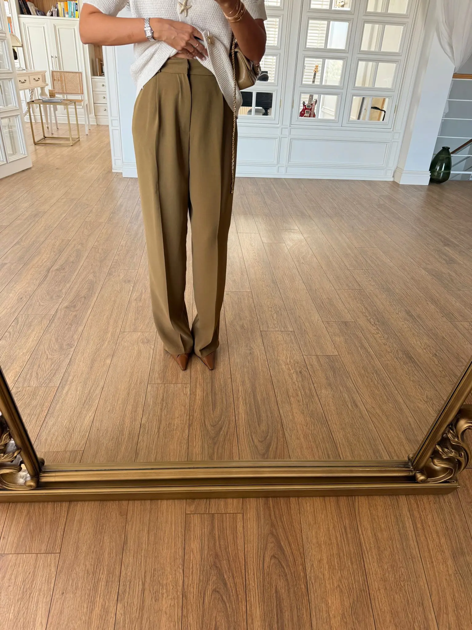 Opremıum Pensli Yan Cepli Palazzo Pantolon