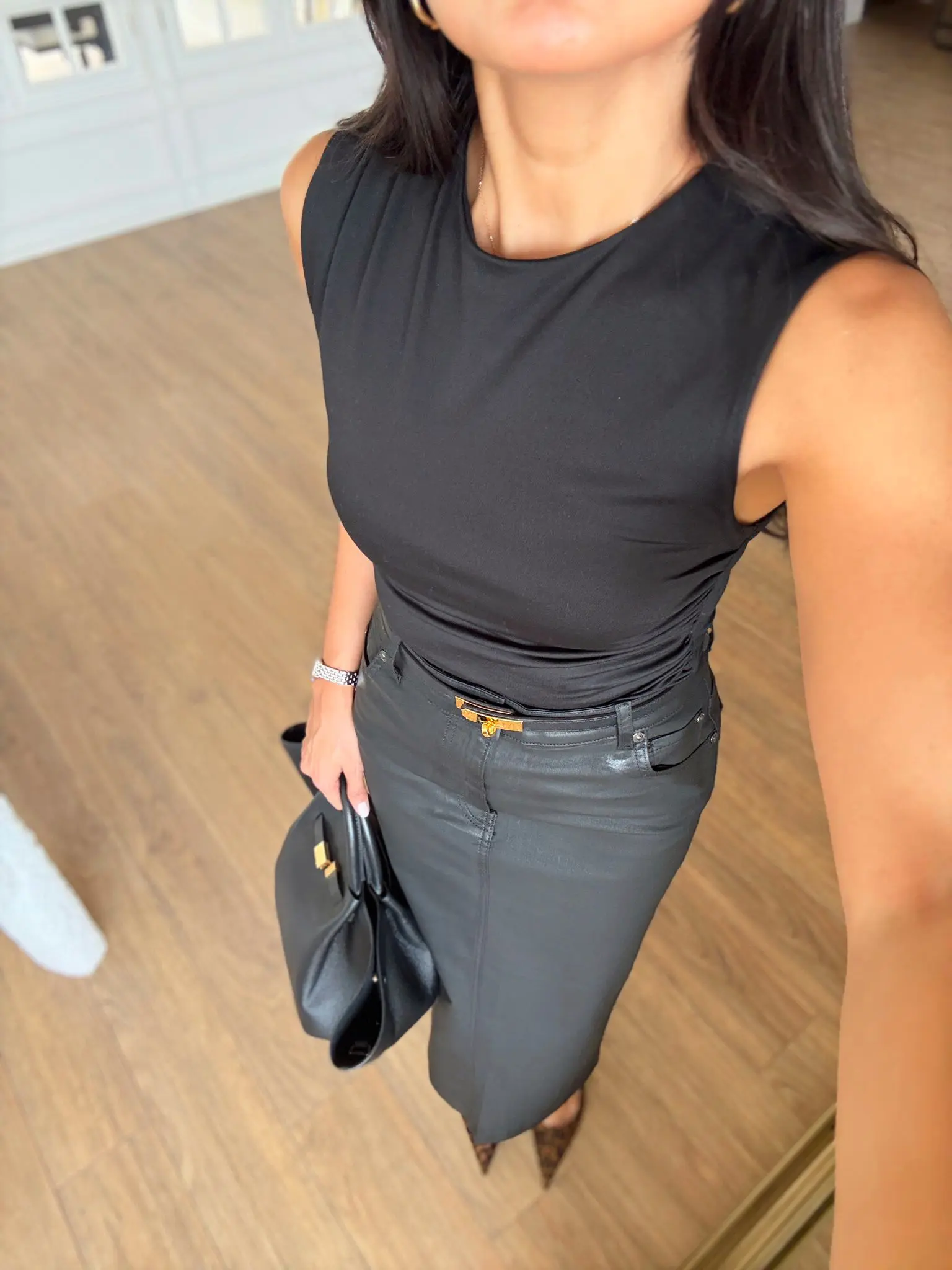 Marlenka Omuz Drape Detaylı Sıfır Kol Bodysuit - Siyah, 36