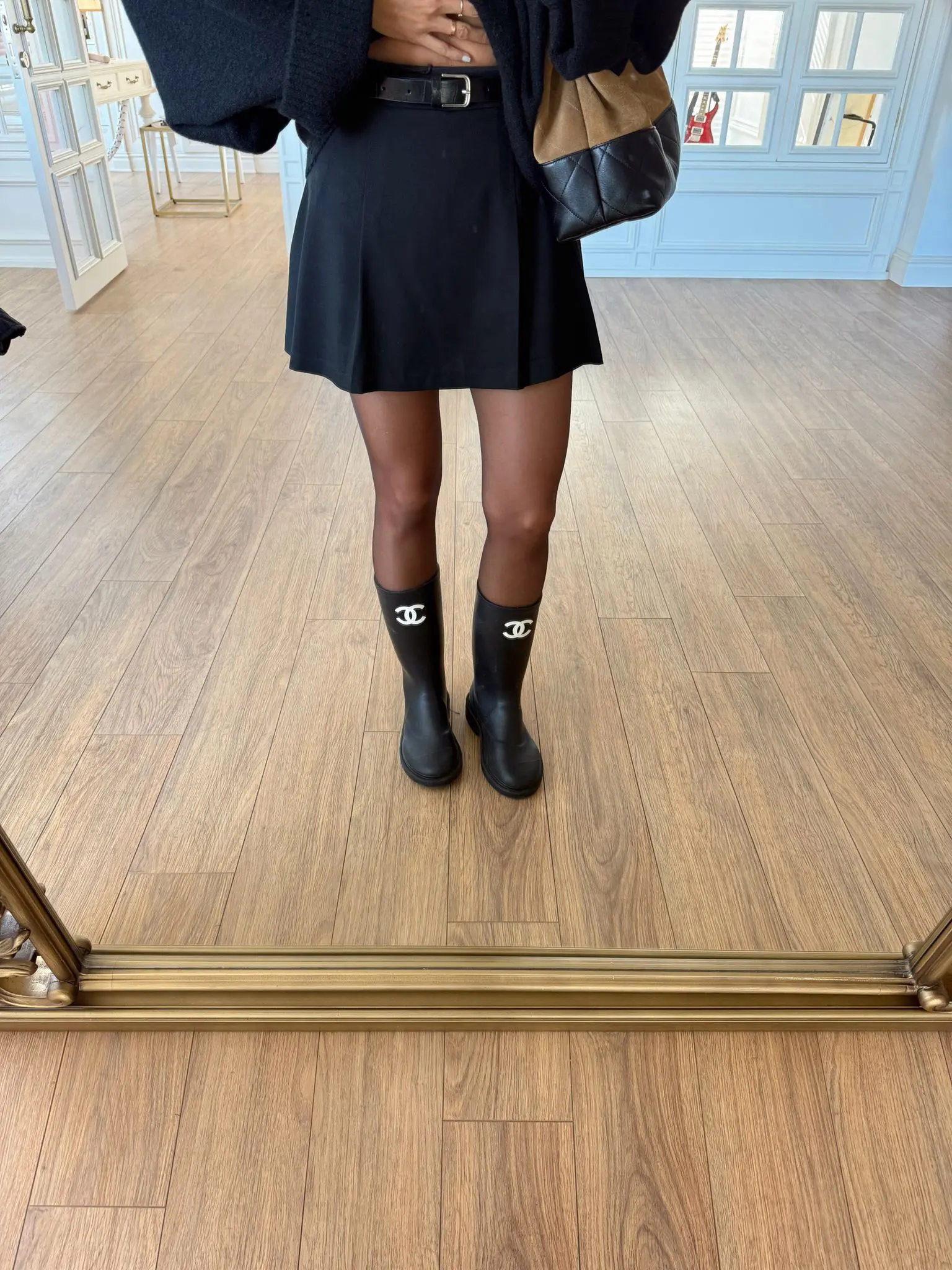 Rainbow Pileli Kemerli Şort Etek