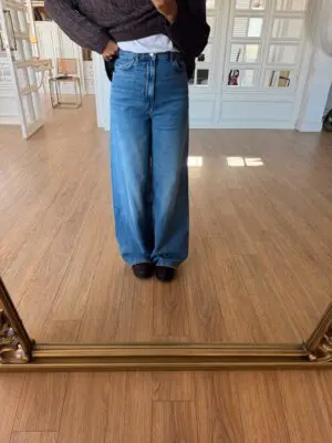 Ronney ZR Mavi Geniş Paça Jean