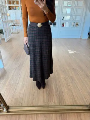 Nakligi Zek Lusin Haki/Kiremit Kareli Etek