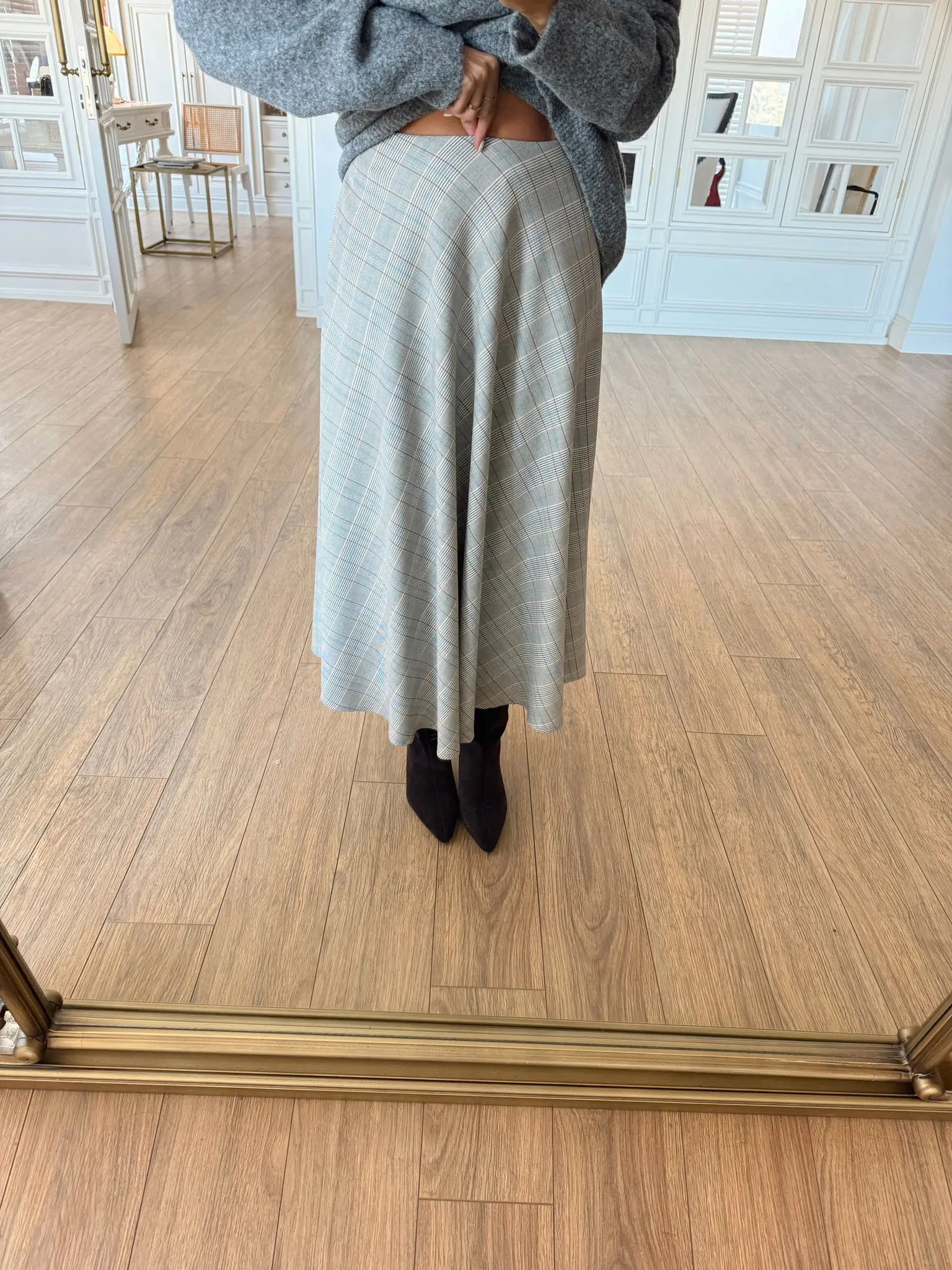 Flw Ekoseli Çan Etek