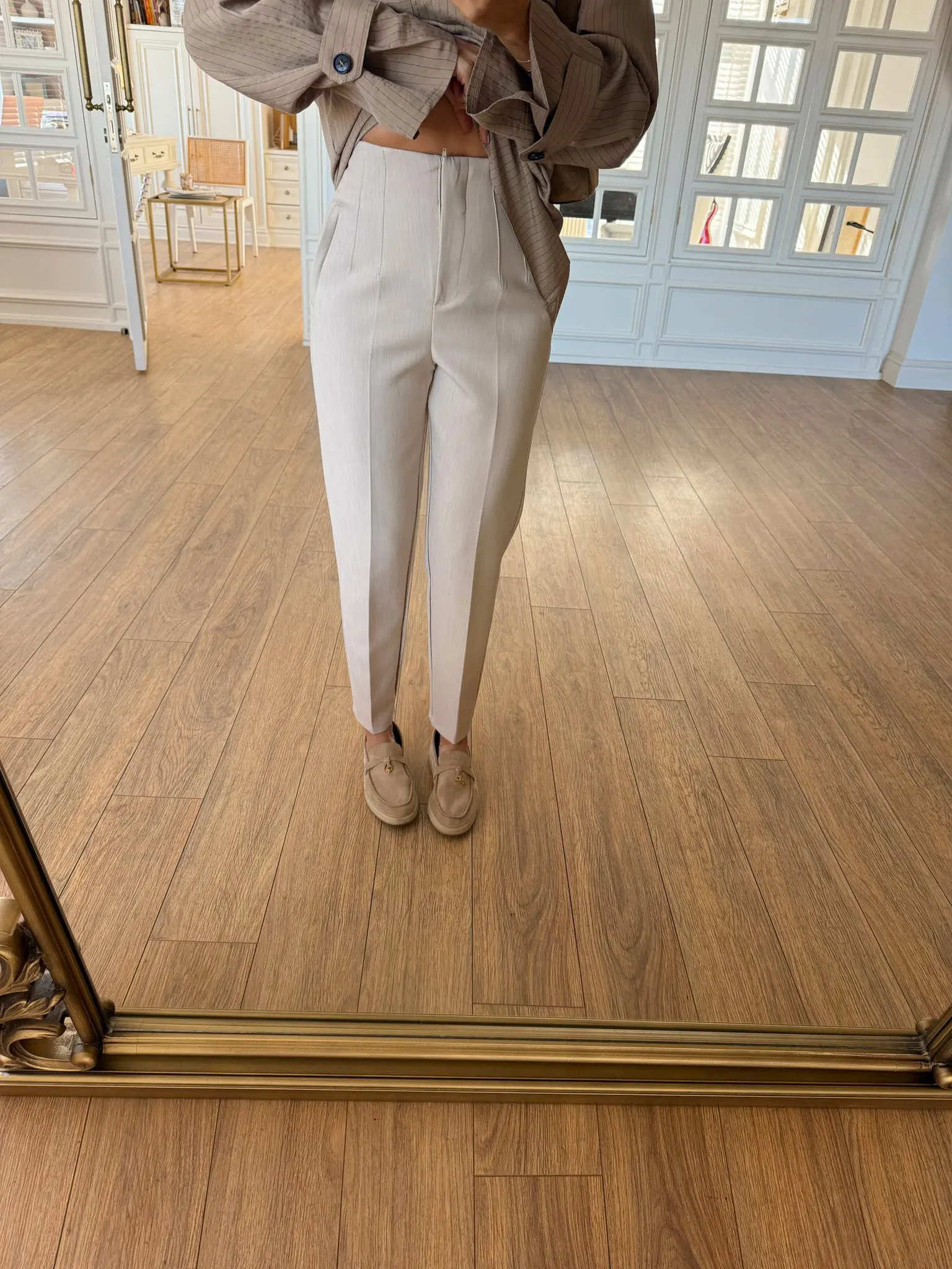 Chinias Flatolu Yan Cepli Havuç Pantolon