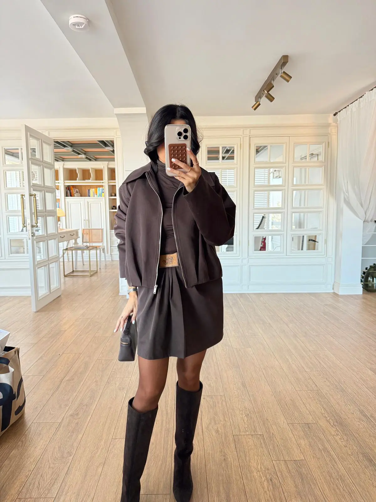 Ocena New Trena Bel Pensli Fermuarlı Ceket