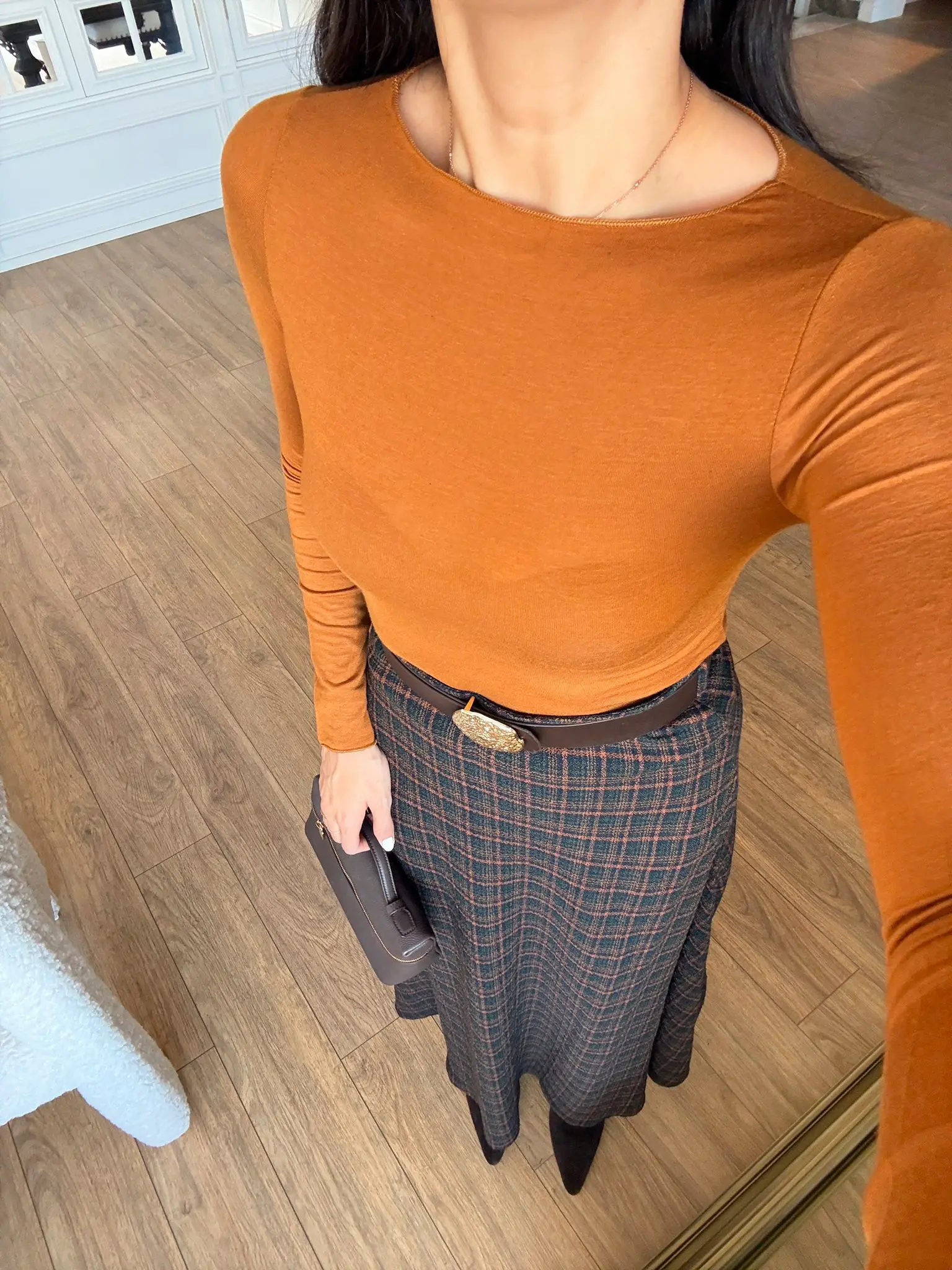 Rimso Kayık Yaka Premium Modal Kaşmir Bluz