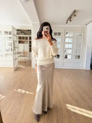 Niose Saten Balık Etek