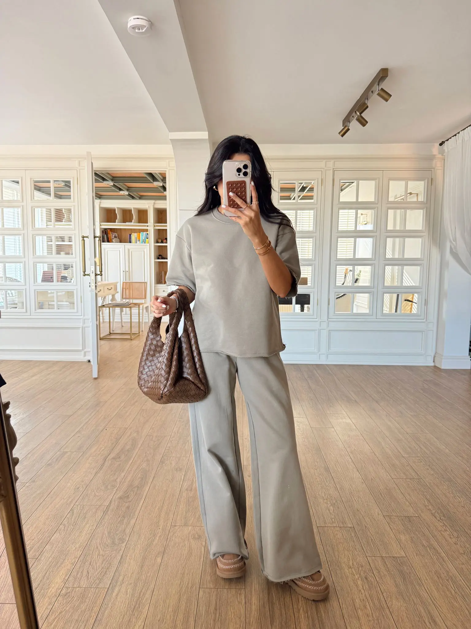 QuQa Kesik Detaylı Kısa Kollu Takım