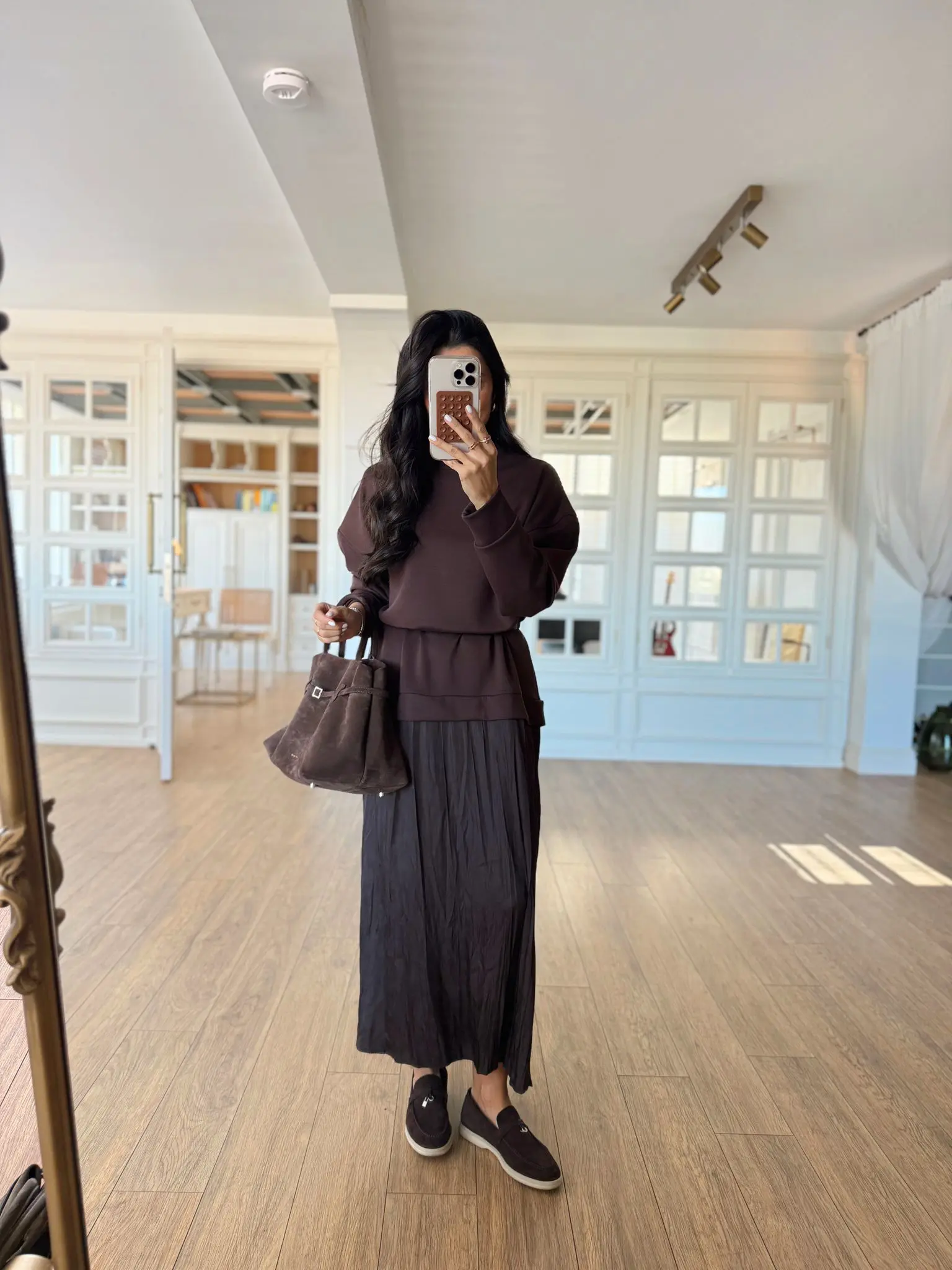 Stormy Bisiklet Yaka Eteği Saten Modal Elbise