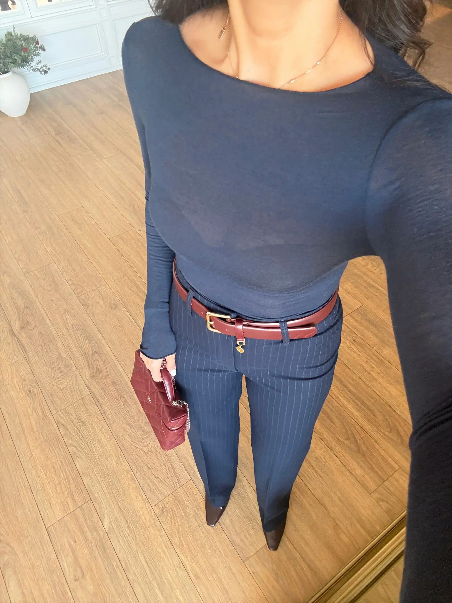 Rimso Kayık Yaka Premium Modal Kaşmir Bluz