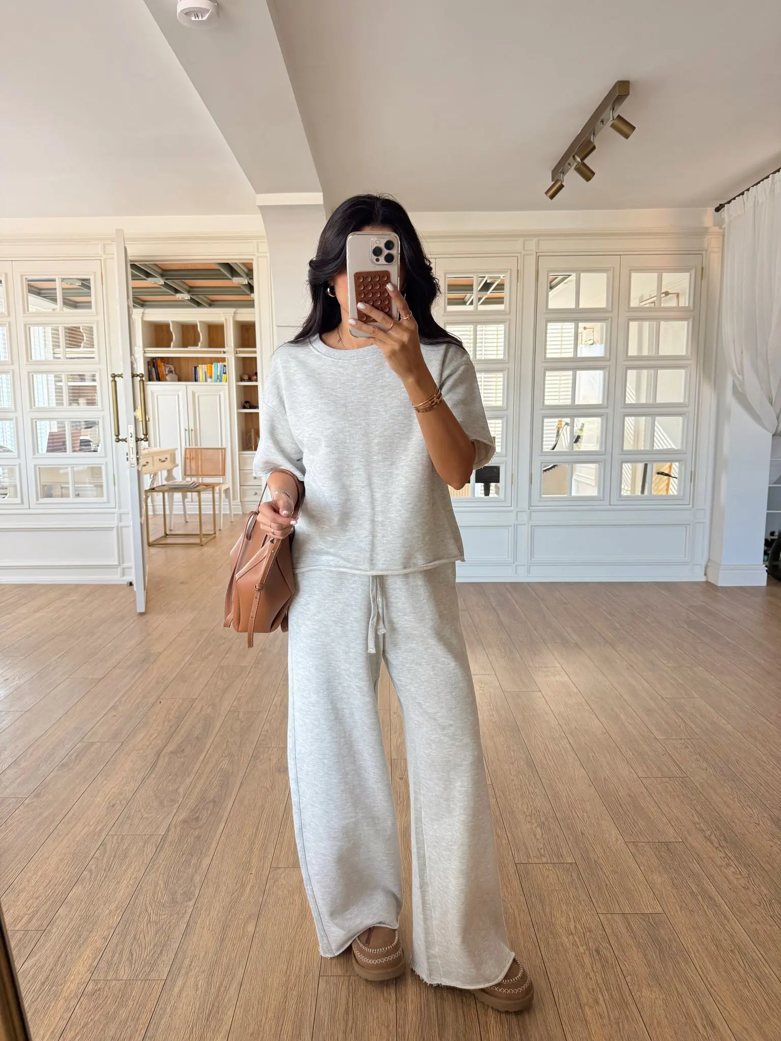 QuQa Kesik Detaylı Kısa Kollu Takım