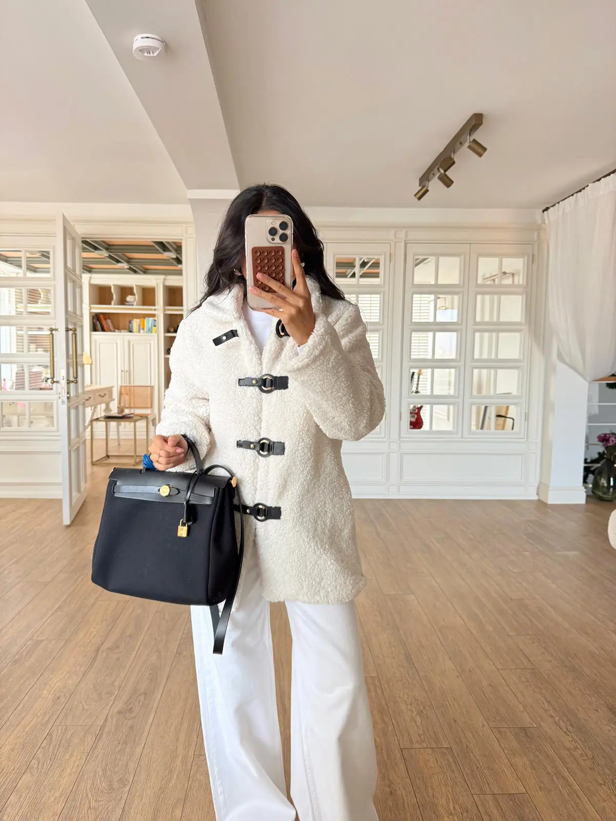 Ronin Deri Kopça Detaylı Buklet Mont