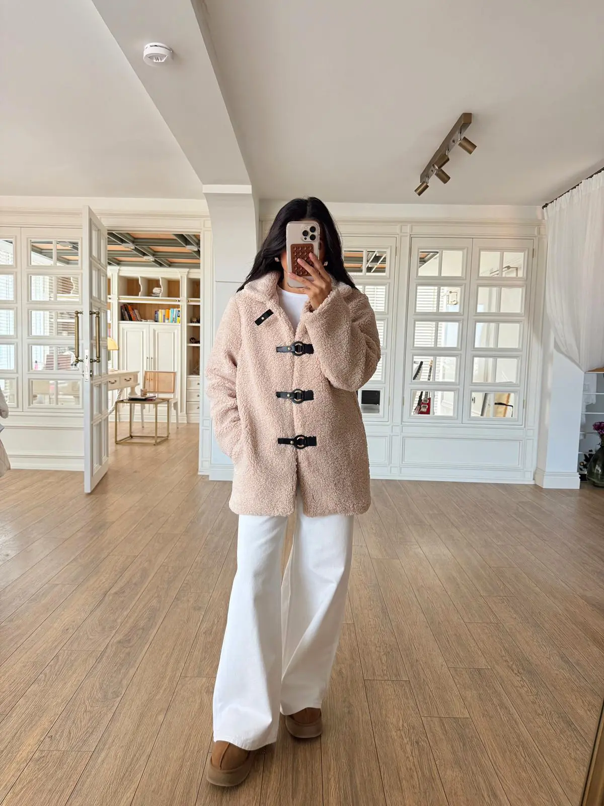 Ronin Deri Kopça Detaylı Buklet Mont