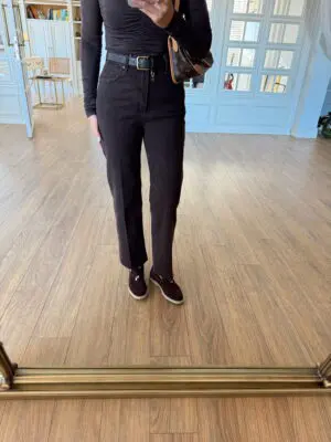 Hips Rims Kahve Kesik Paça Jean