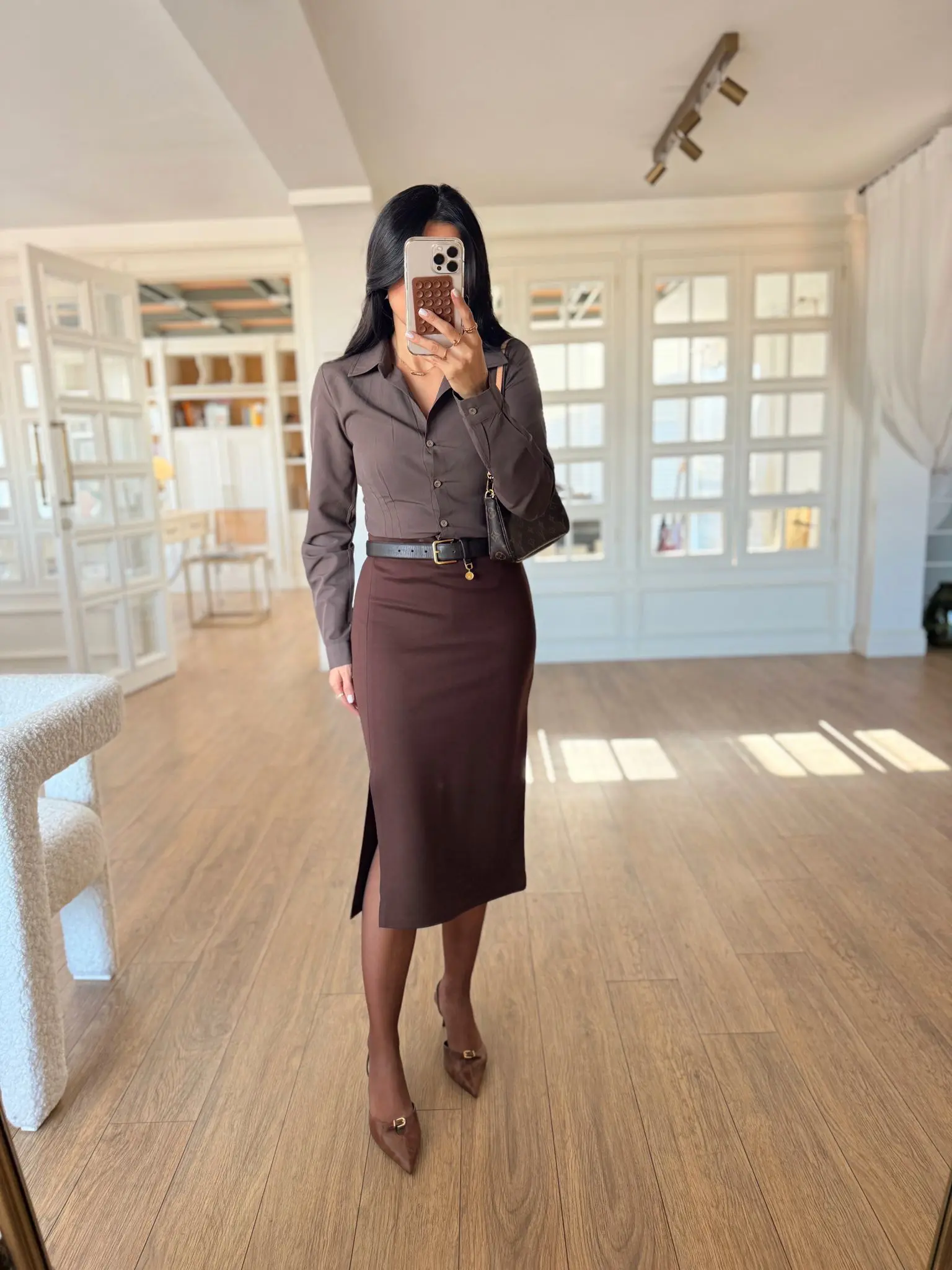 Jeylo Yırtmaç Detaylı Kalem Etek