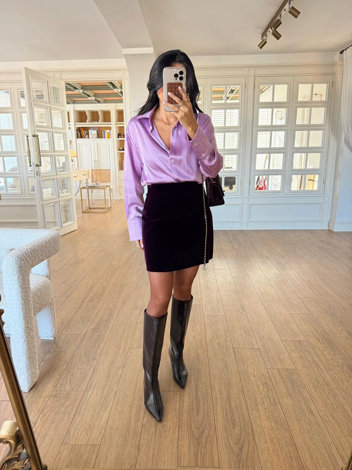 Bola Kadife Mini Etek