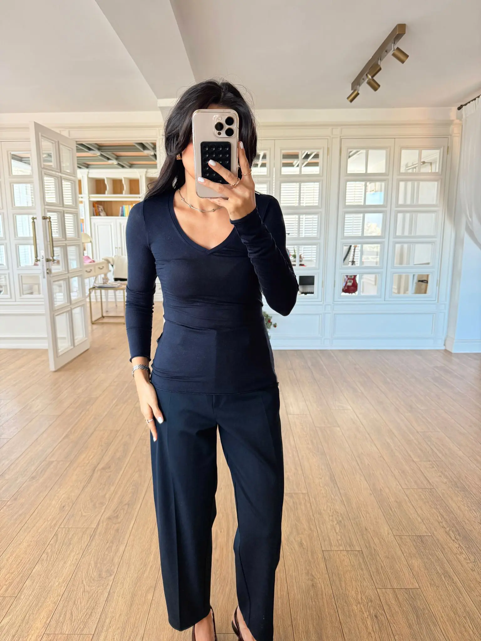 Klara Kaşmir V yaka Bluz