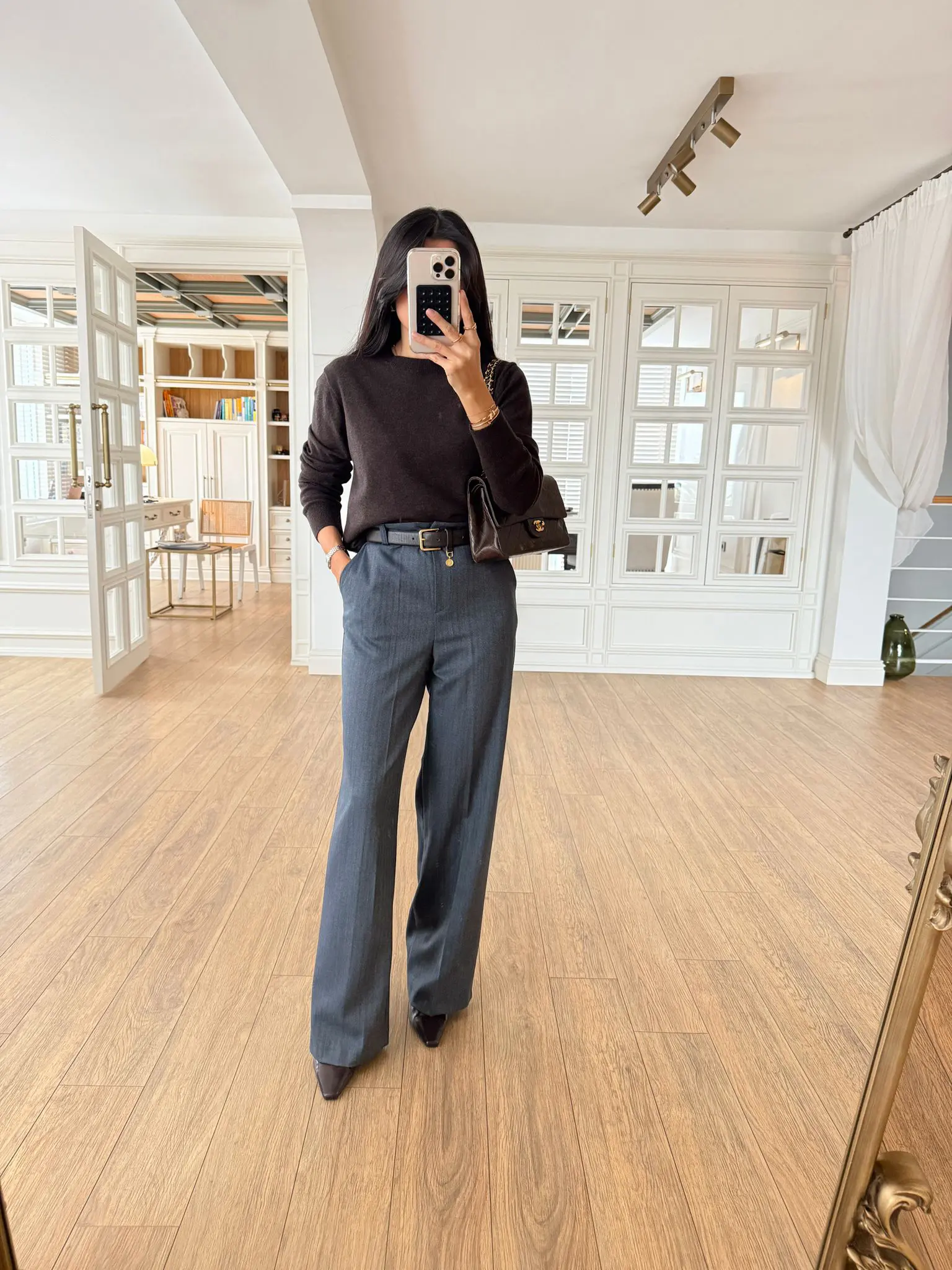 Awiko Balıksırtı Poliviskon Palazzo Pantolon